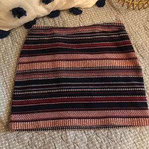Hollister stripped skirt